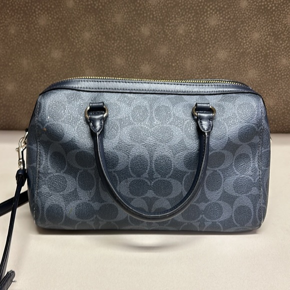 SOLD🔥🔥🔥Coach Rowan Satchel In Signature Canvas Crossbody Bag - Picture 5 of 16